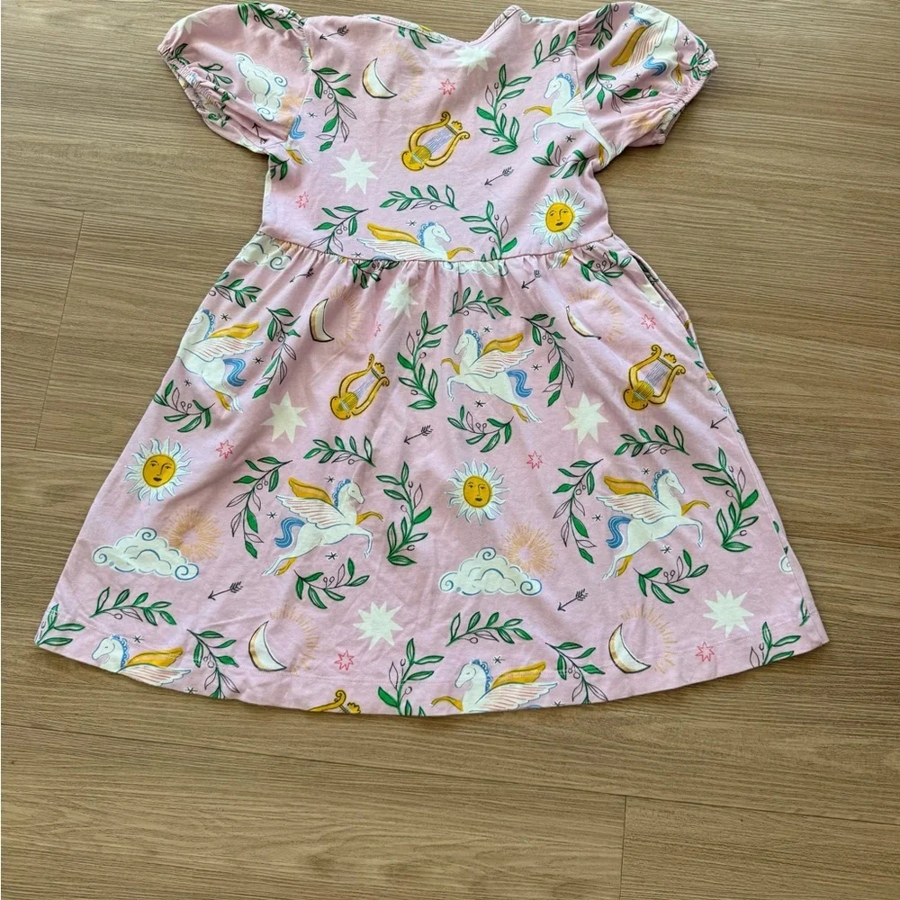 Boden Girls' 7-8 year old Pink Pegasus Print Dress